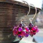 Bubblegum, Glass Earrings, Artist Lampwork Beads..
