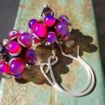 Bubblegum, Glass Earrings, Artist Lampwork Beads..