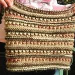 Desert Rose Wool Bulky Textured Cowl Hand Knitted..