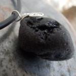 Meteorite Impact Tektite Stone Necklace Powerful..